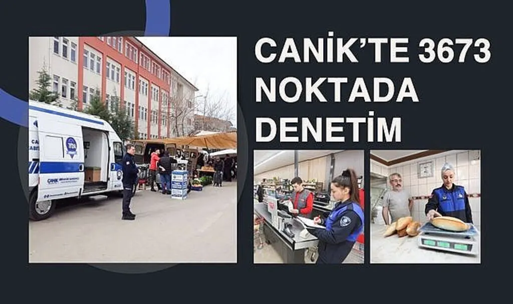 Canik’te 3673 Noktada Denetim 