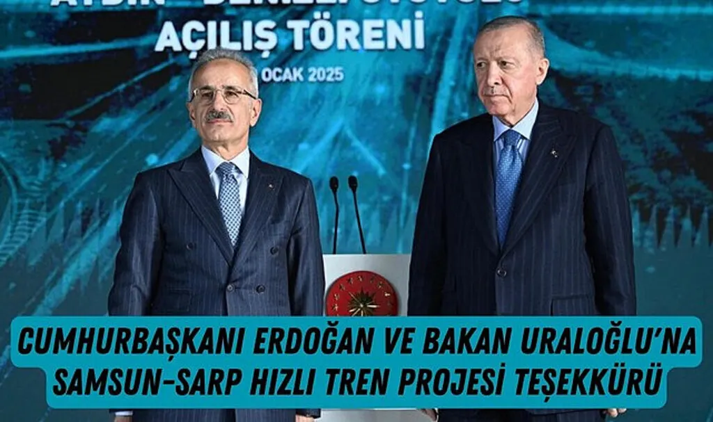 Doğu Karadeniz Demiryolu Platformu'ndan Samsun Sarp Hızlı Tren Projesi Teşekkürü