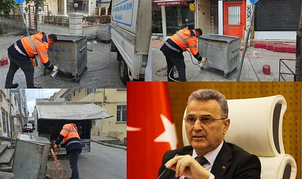 İlkadım’da konteyner bakımı ile tasarruf sağlanıyor