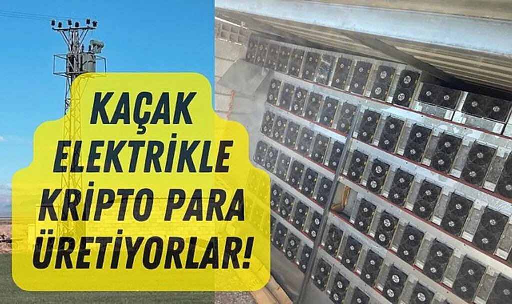 Kaçak elektrikle kripto para üretimi yapan tesis tespit edildi