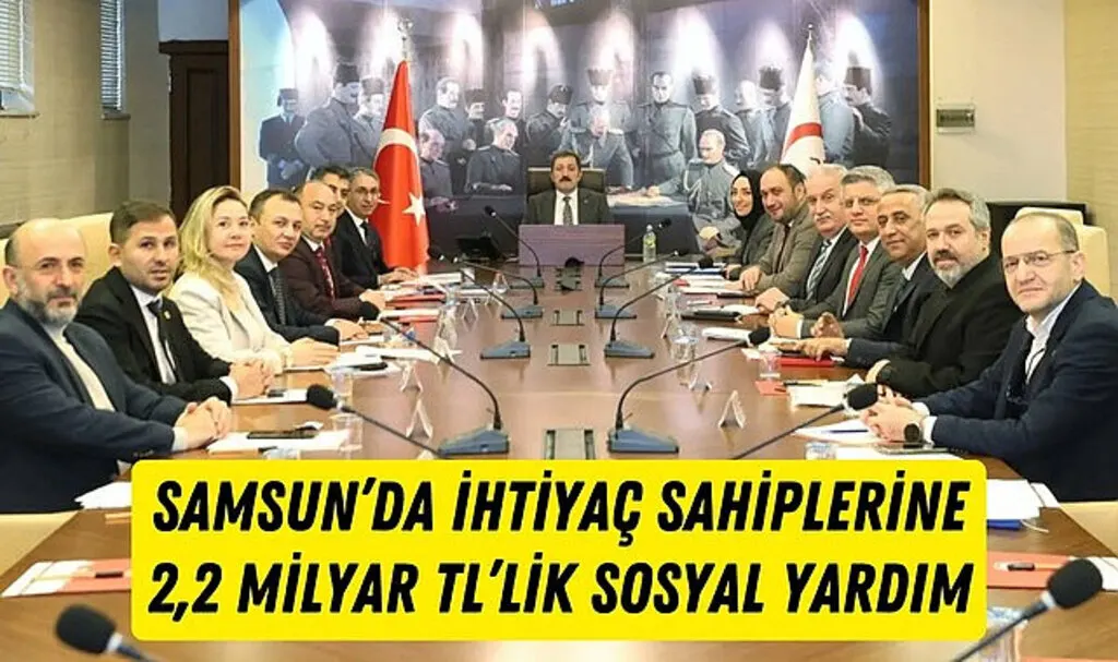 Samsun'da 2024 yılında ne kadar yardım yapıldı?