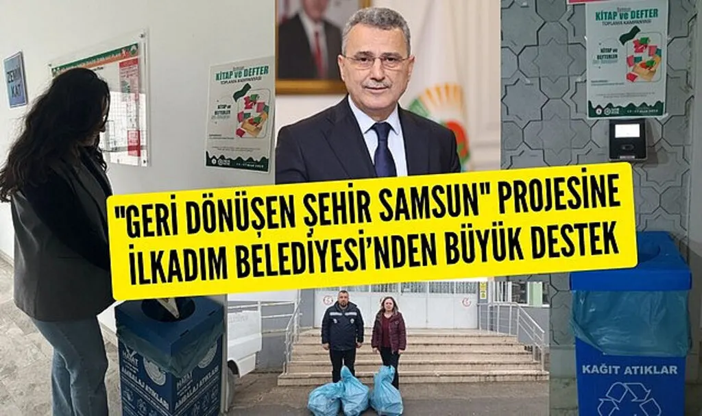 Samsun'da Geri Dönüşen Şehir Samsun Projesine büyük destek