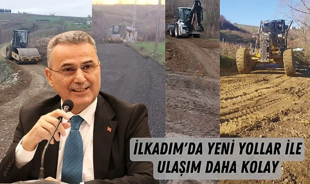 Samsun'da İlkadım Belediyesi mahalleleri bir birine bağlıyor
