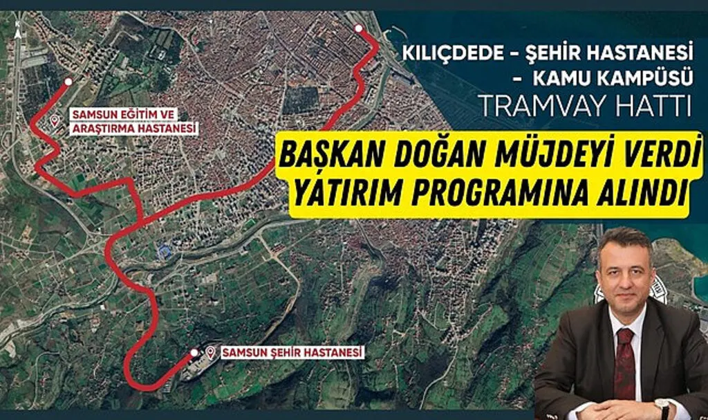 Samsun Şehir Hastanesi Tramvay Hattı'nda yeni gelişme
