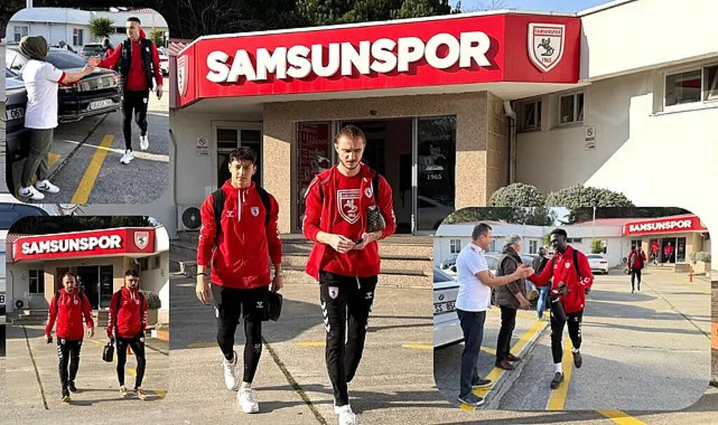 Samsunspor Başakşehir maçı için İstanbul'a hareket etti