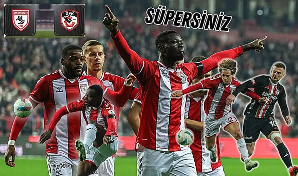 Samsunspor Gaziantep FK maç sonucu 2-1