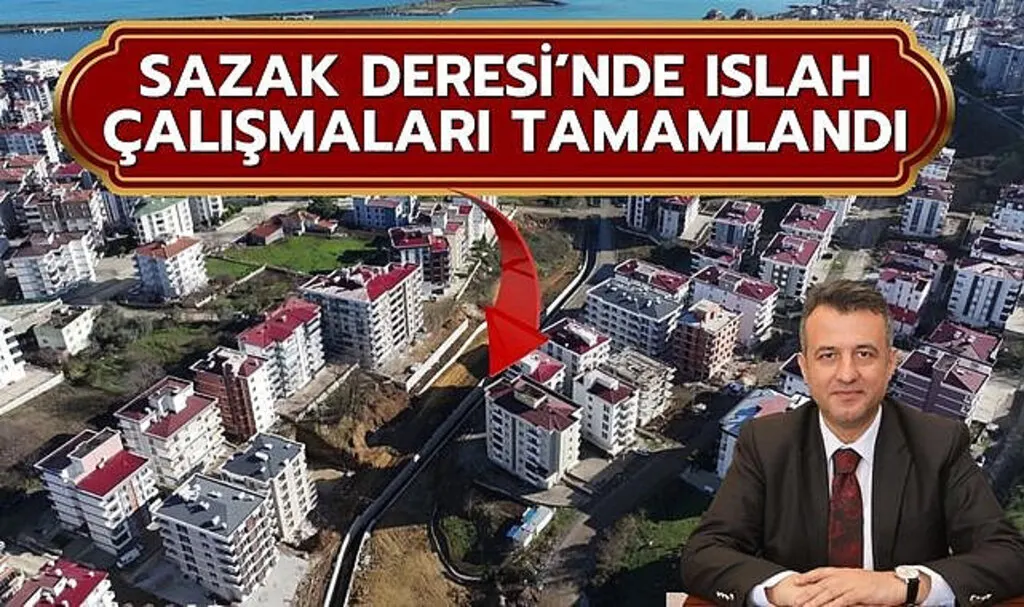 Sazak Deresi'nde Islah Çalışmaları Tamamlandı 