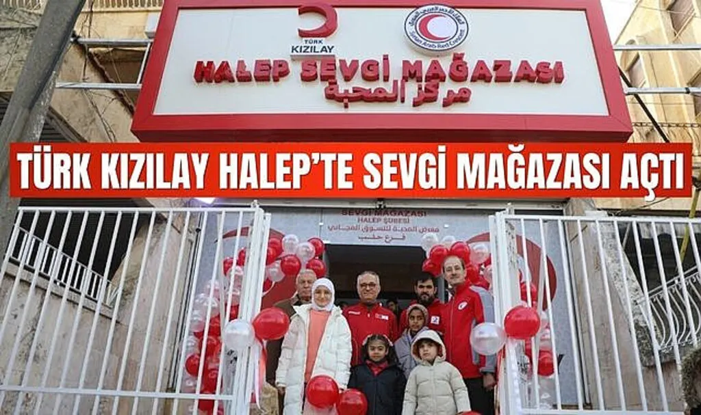 Türk Kızılay Halep’te Sevgi Mağazası Açtı