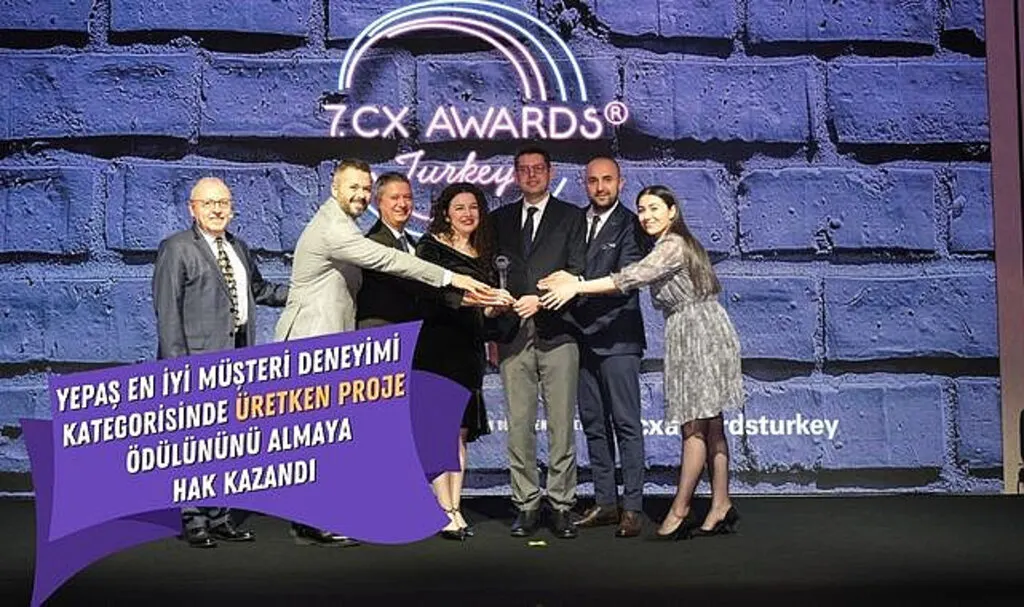 YEPAŞ En İyi Müşteri Deneyimi Kategorisinde Üretken Proje Ödülünü Almaya Hak Kazandı
