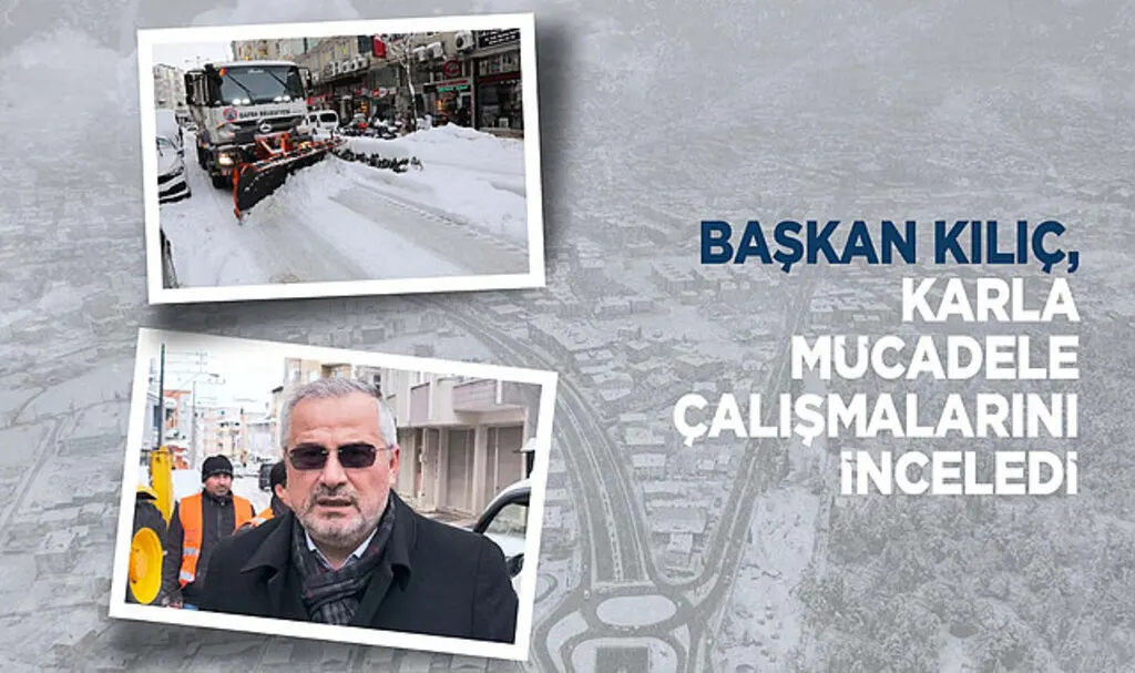 Bafra Belediyesi’nin Yoğun Kar Mesaisi Sürüyor