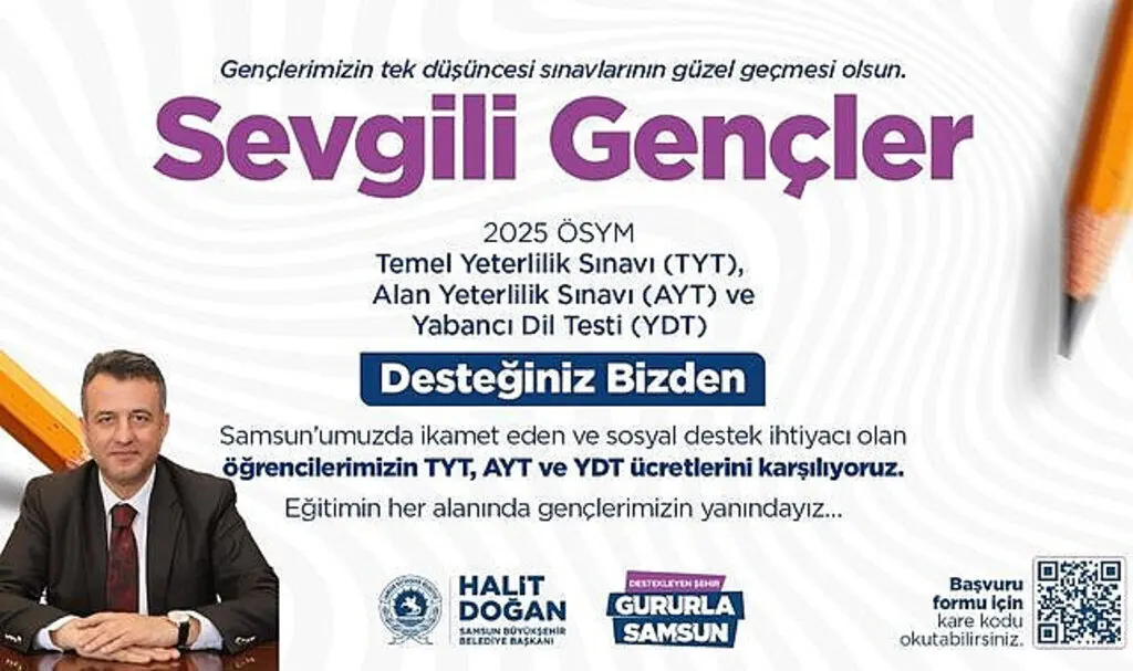 Başkan Doğan'dan Üniversite Sınavına Girecek Öğrencilere Destek