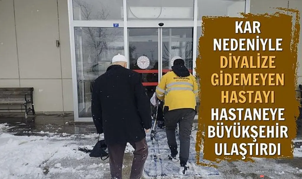 Büyükşehir Belediyesi Diyaliz Hastasını Hastaneye Ulaştırdı