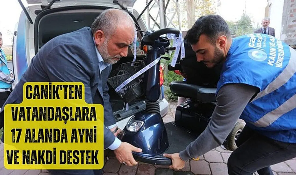 Canik Belediyesi'nden Vatandaşlara 17 Alanda Ayni ve Nakdi Destek 