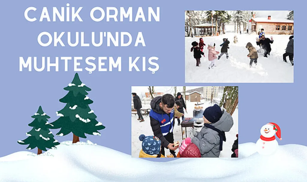 Canik Orman Okulu'nda Muhteşem Kış