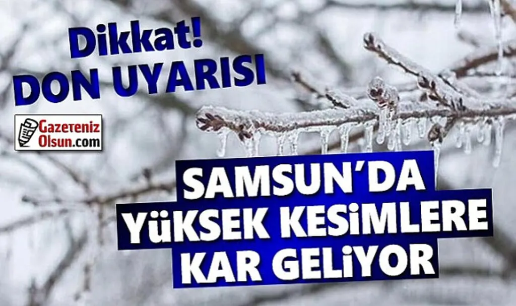 Samsun'a Kar Yağışı Geri Geliyor 