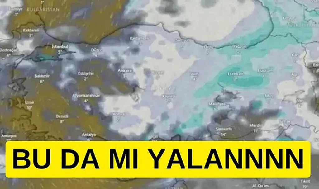 Samsun'a lapa lapa kar geliyor, Yalan mıymış meteoroloji harita paylaştı!
