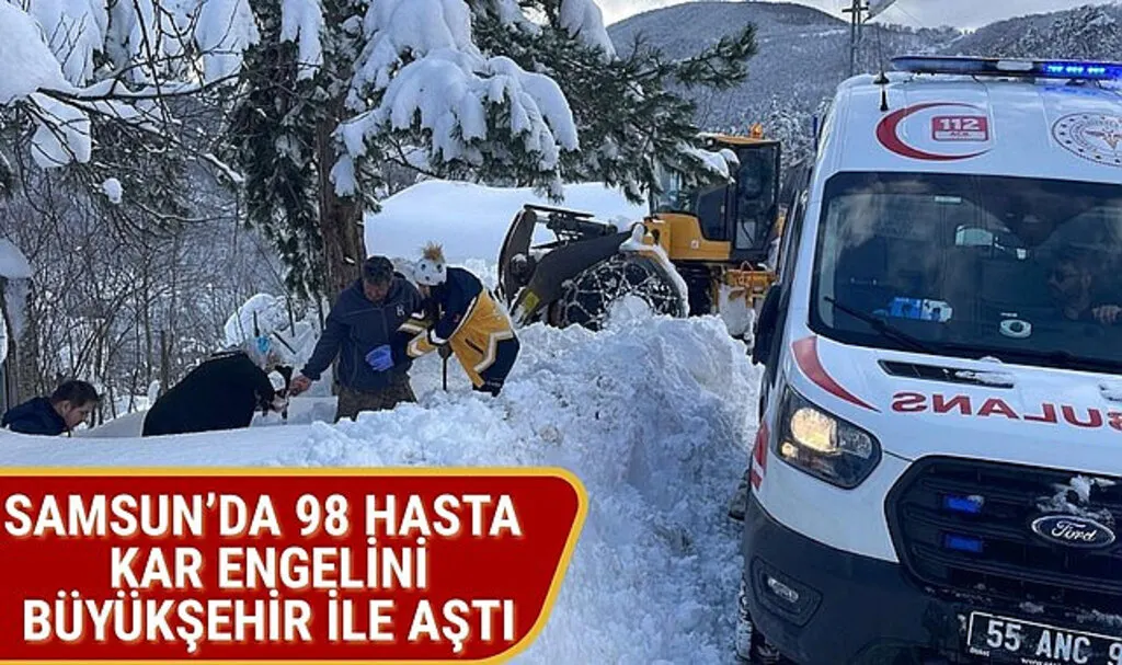 Samsun'da 98 Hasta Kar Engelini Büyükşehir ile Aştı