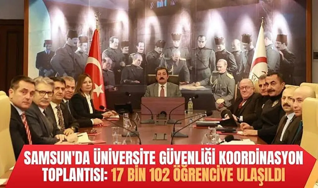 Samsun'da Üniversite Güvenliği Koordinasyon Toplantısı Binlerce Öğrenciye Ulaştı