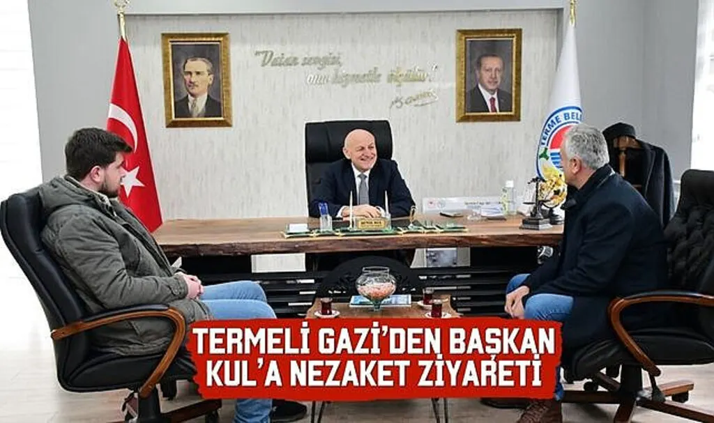 Termeli Gazi’den Başkan Kul’a ziyaret