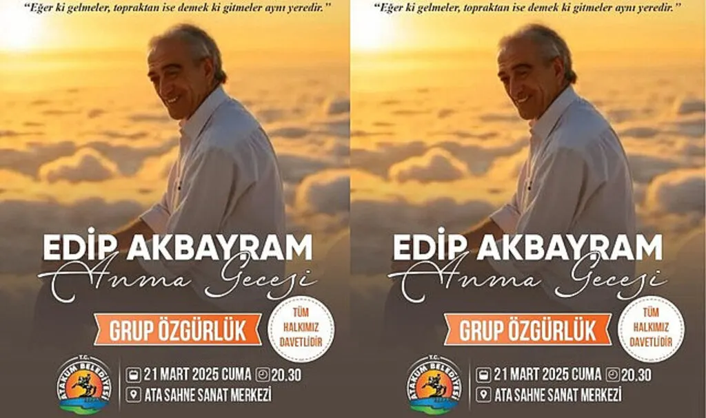 Atakum Belediyesi Usta Sanatçı Edip Akbayram anısına özel program düzenliyor