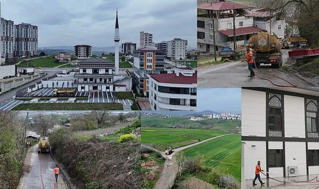 Atakum Belediyesinden yoğun Ramazan Bayramı temizliği