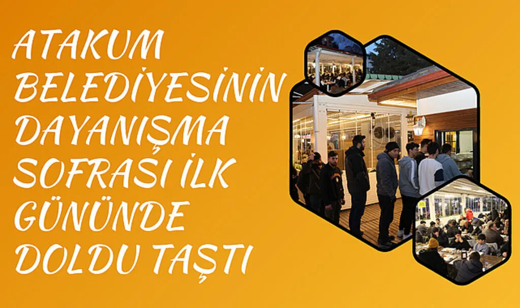 Atakum Belediyesinin dayanışma sofrası ilk gününde doldu taştı