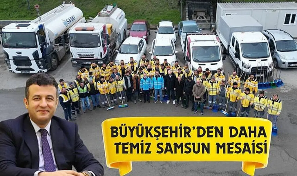 Büyükşehir Belediyesi Samsun'u Karış Karış Temizliyor 