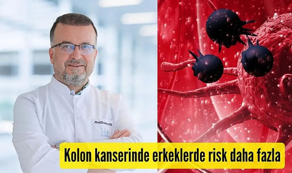 Kolon kanserinde erkeklerde risk daha fazla