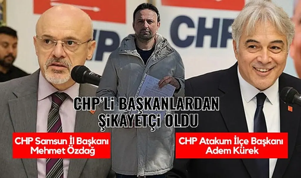 Samsun'da Emre Taha Özyar'dan CHP'li başkanlara suç duyurusu