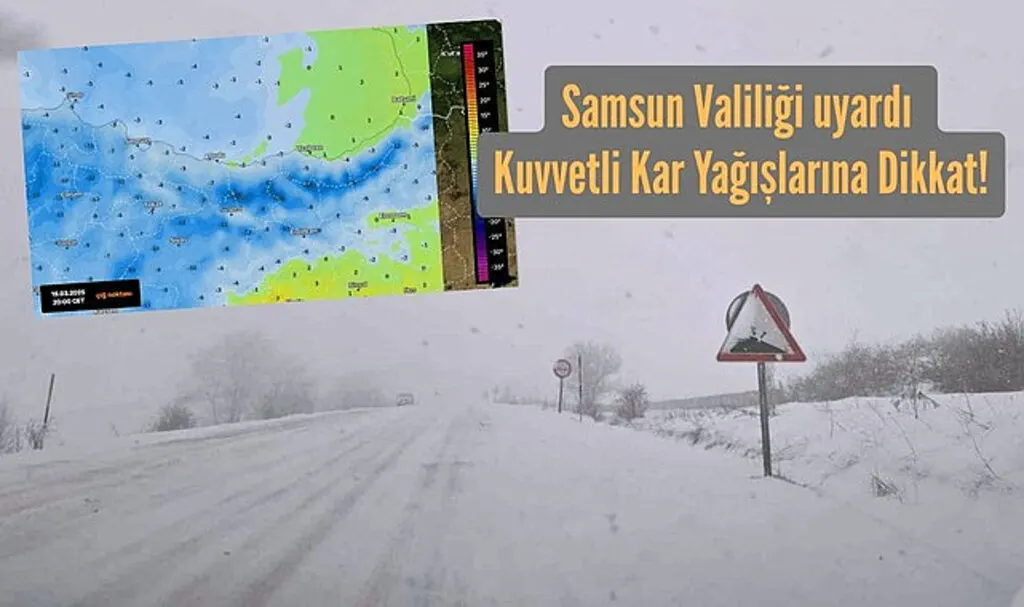 Samsun'da Kuvvetli Kar Yağışına Dikkat 21 Mart Samsun Hava Durumu