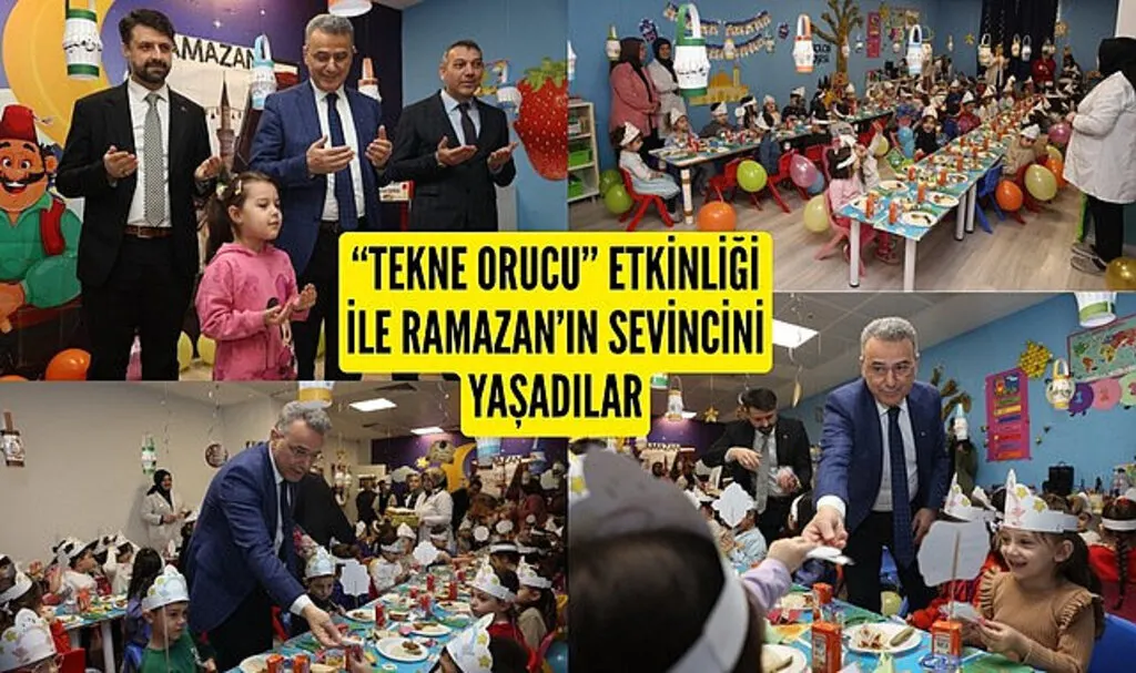 Samsun'da Minikler Tekne Orucu Etkinliği ile Ramazan'ın sevincini yaşadılar