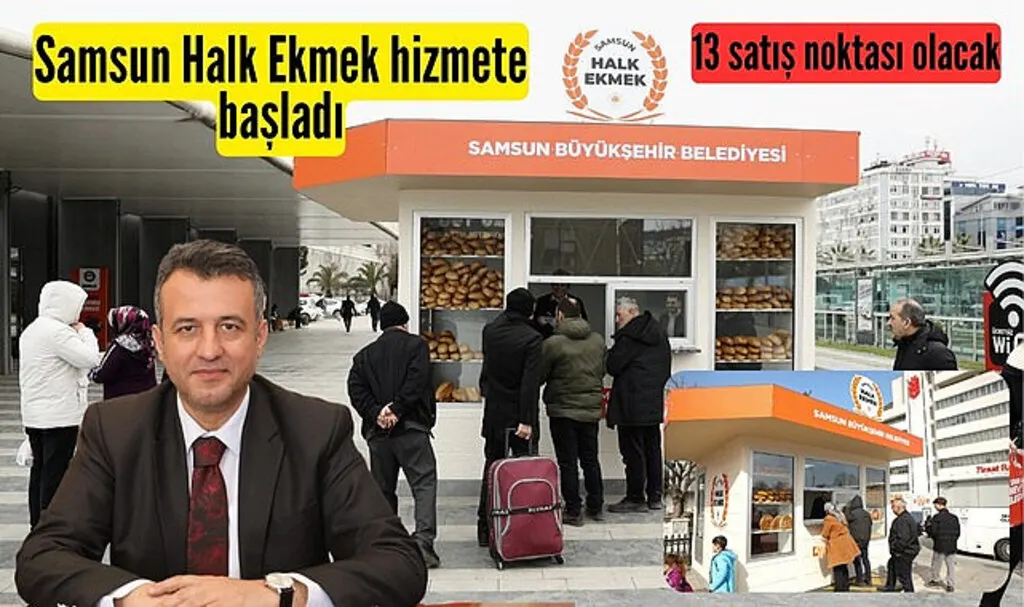 Samsun Halk Ekmek satış noktaları açıldı, halk ekmek ne kadar?