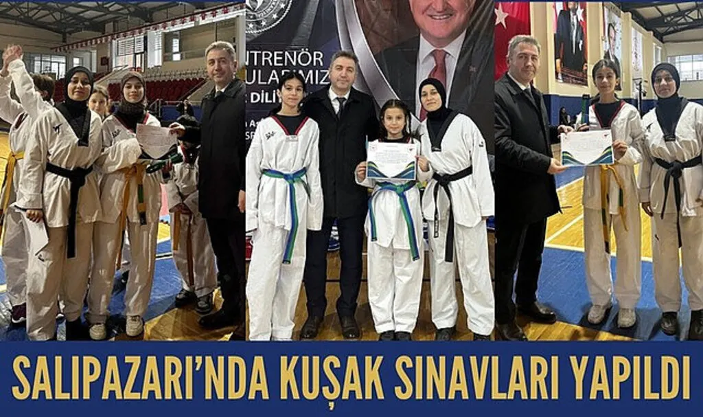 Samsun Salıpazarı'nda Taekwondo Kuşak Terfi Sınavları yapıldı