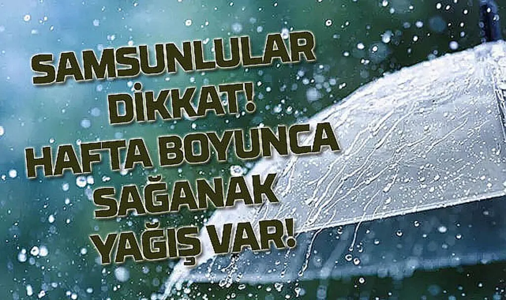 14 Nisan Pazartesi Samsun'da Kuvvetli Yağış  ve Zirai Don Uyarısı Verildi