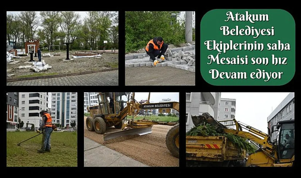 Atakum Belediyesi ekipleri saha çalışmalarına devam ediyor