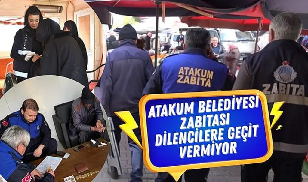 Atakum Belediyesi Zabıtası dilencilere geçit vermiyor