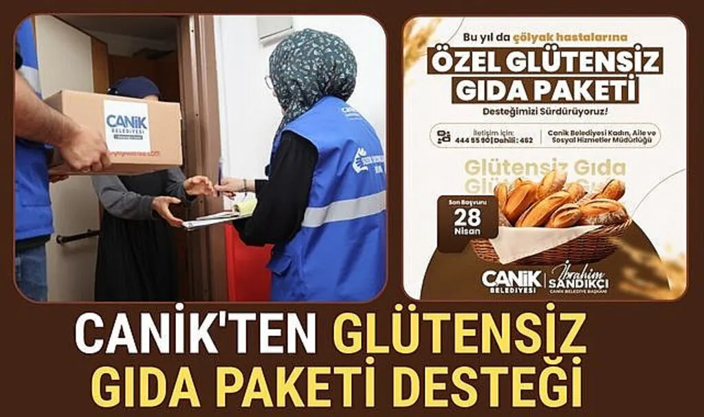 Canik'ten Glütensiz Gıda Paketi Desteği