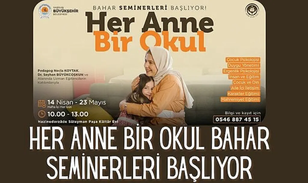 Her Anne Bir Okul Bahar Seminerleri Başlıyor