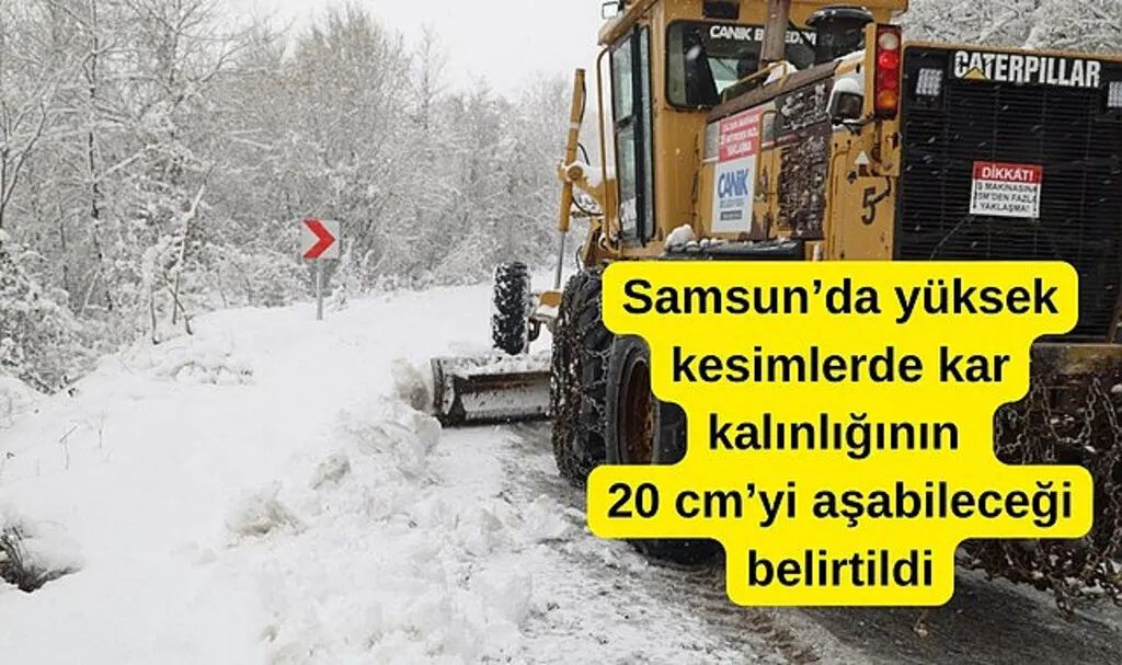 Samsun'a kar yağışı için saat verildi! Samsun'a sarı kodlu uyarı