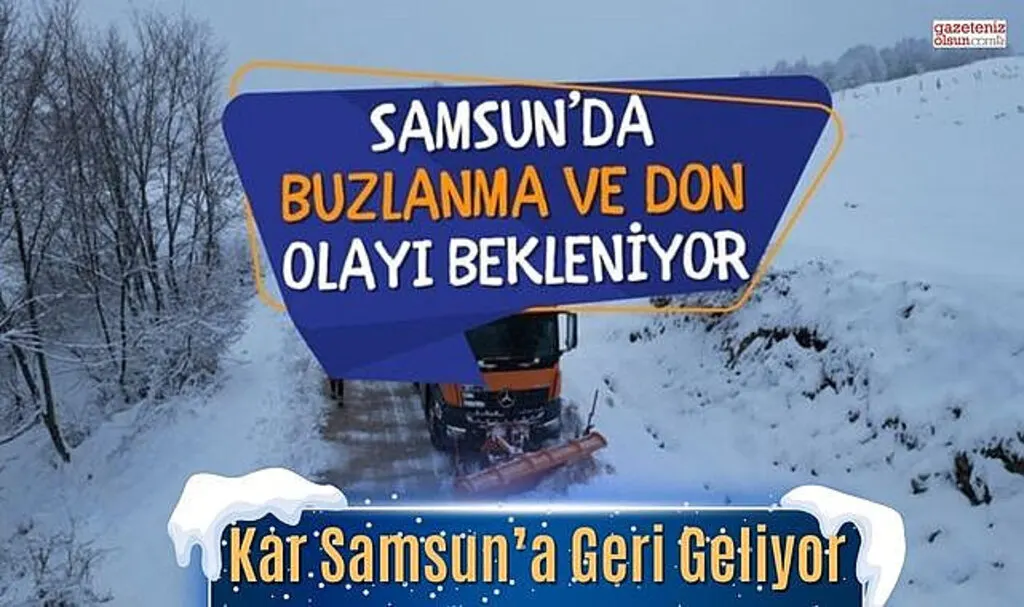 Samsun'a Uyarı Verildi Kuvvetli Fırtına ve Kar Uyarısı