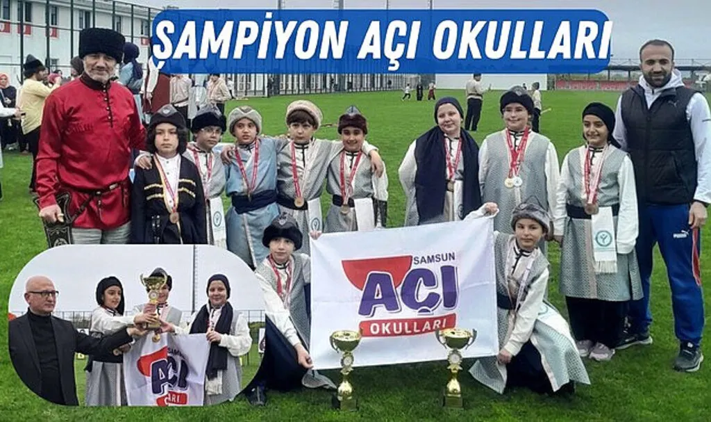 Samsun'da Geleneksel Türk Okçuluğu Yarışmasında Şampiyon Açı Okulları