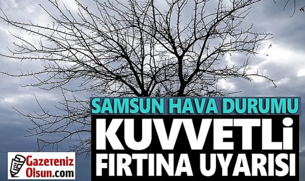 Samsun'da Kuvvetli Fırtına Devam Edecek