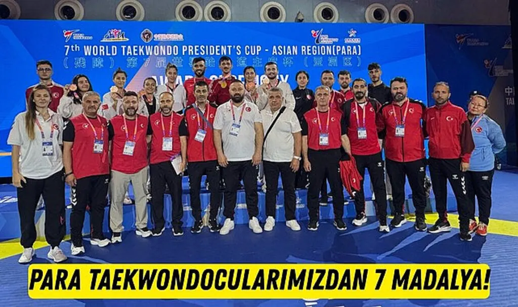 Taekwondocularımızdan Asya Başkanlık Kupası’nda 7 madalya