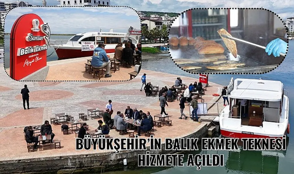 Samsun Kurupelit Yat Limanı’nda Balık Ekmek Teknesi hizmete açıldı