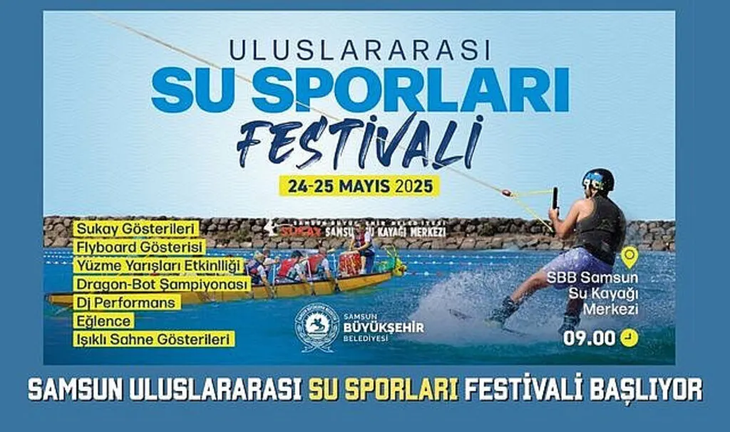 Samsun Uluslararası Su Sporları Festivali Başlıyor