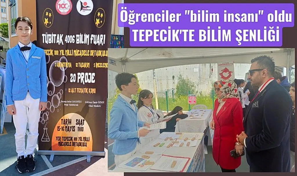 Tepecik 100. Yıl Milli Mücadele Ortaokulu öğrencileri bilim insanı oldu