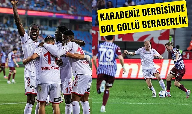 Trabzonspor Samsunspor maç sonucu: 2-2