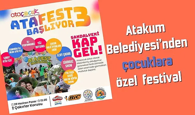 Atakum Belediyesinden çocuklara özel  festival 