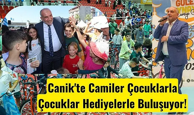 Canik'te Camiler Çocuklarla Çocuklar Hediyelerle Buluşuyor!