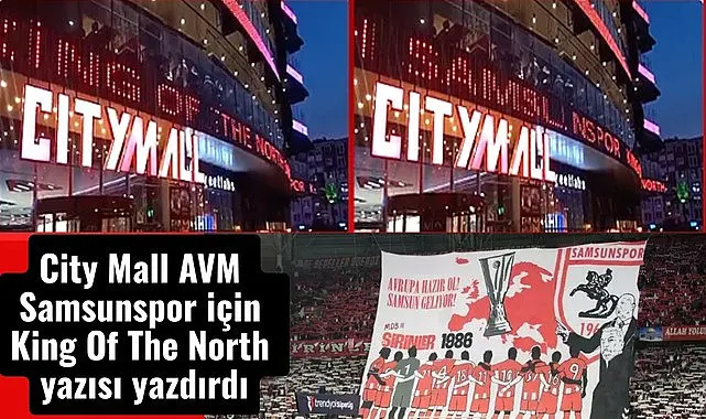 City Mall AVM Samsunspor'un başarısını kutladı